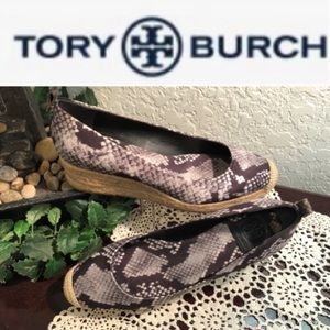 TORY BURCH WEDGE ESPADRILLES